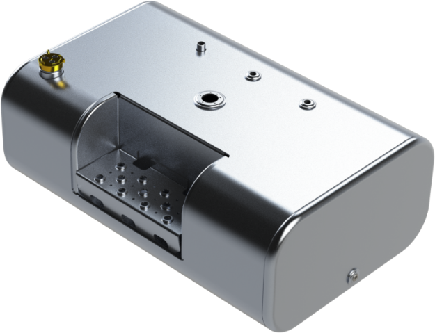 Picture of 50 Gallons 14"H x 25"W x 37"L - Ford Style - Front Fill Milgrade