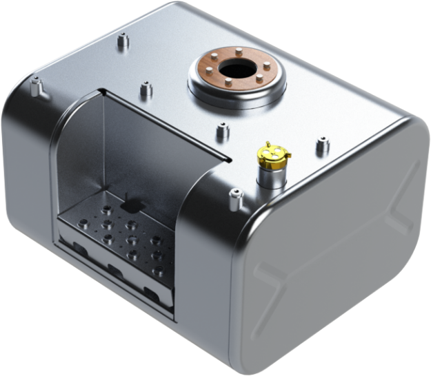 Picture of 51 Gallons 18.25"H x 26"W x 28.5"L - GMC Style - Rear Fill Milgrade