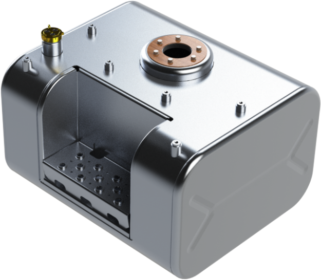 Picture of 51 Gallons 18.25"H x 26"W x 28.5"L - GMC Style - Rear Fill Milgrade