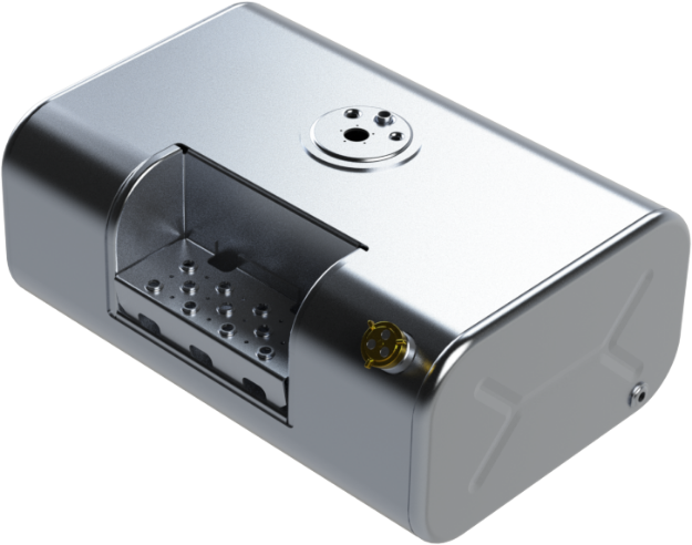 Picture of 50 Gallons 15"H x 25"W x 35"L - International Style - Front Fill Milgrade