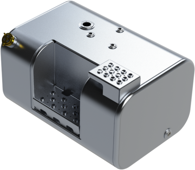 Picture of 47 Gallons 18"H x 23"W x 31"L - Kenworth Style - Rear Fill Milgrade