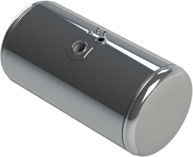 Picture of 101 Gallons 26"D x 44"L - Peterbilt Style - Center Fill Polished