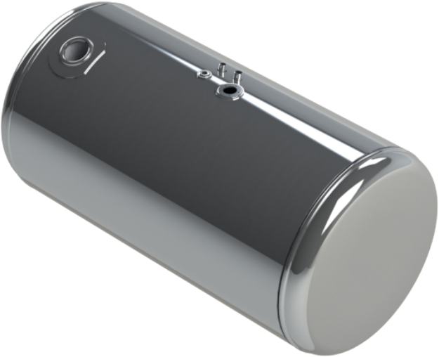 Picture of 101 Gallons 26"D x 44"L - Peterbilt Style - Rear Fill Polished