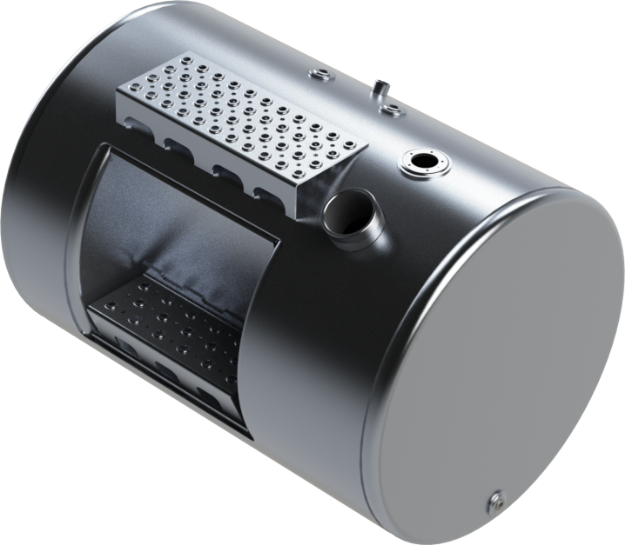 Picture of 61 Gallons 24"D x 31"L - Mack Style - Rear Fill Milgrade