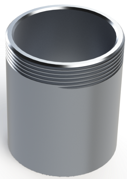 Picture of 4" Long - 3" NPSM - 8 TPI Milgrade Al Fill Neck