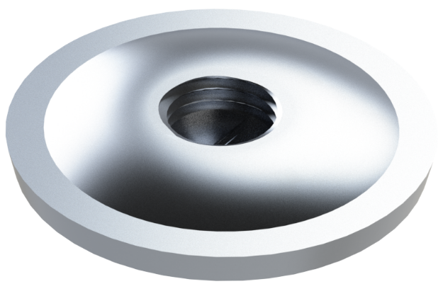 Picture of 1/4" NPTF MILGRADE ALUMINUM FLANGE