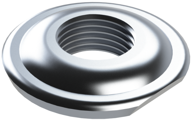 Picture of 1/2" NPTF MILGRADE ALUMINUM FLANGE