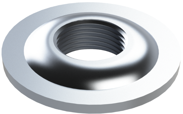 Picture of 3/4" NPTF MILGRADE ALUMINUM FLANGE