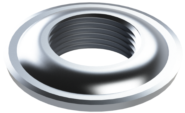 Picture of 1" NPTF MILGRADE ALUMINUM FLANGE