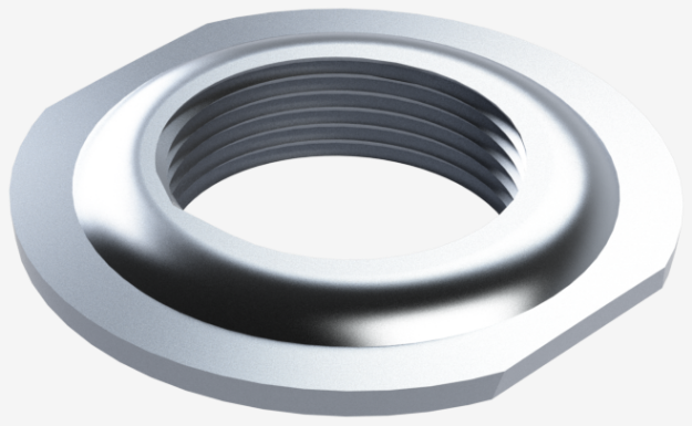 Picture of 1-1/4" NPTF MILGRADE ALUMINUM FLANGE
