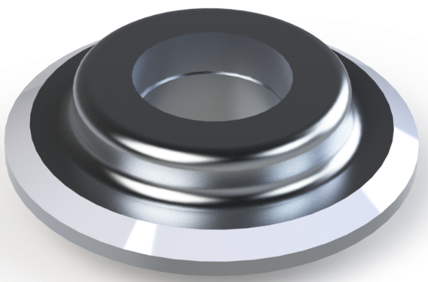 Picture of 2" NPTF HEAVY DUTY MILGRADE ALUMINUM FLANGE TYPE 1