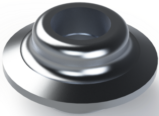 Picture of 1" NPTF HEAVY DUTY MILGRADE ALUMINUM FLANGE