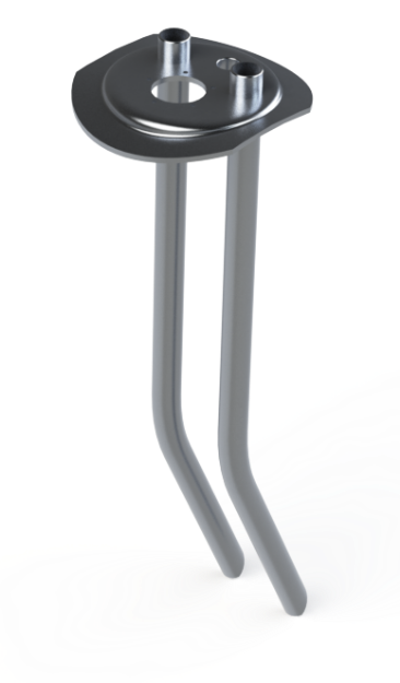 Picture of 24-1/2 MILGRADE ALUMINUM KENWORTH ADAPTER PLATE WITH TUBES