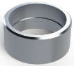 Picture of HALF 2" NPT MILGRADE ALUMINUM COUPLING