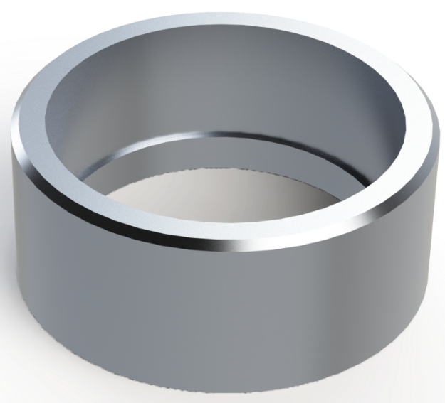 Picture of HALF 2-1/2" NPT MILGRADE ALUMINUM COUPLING