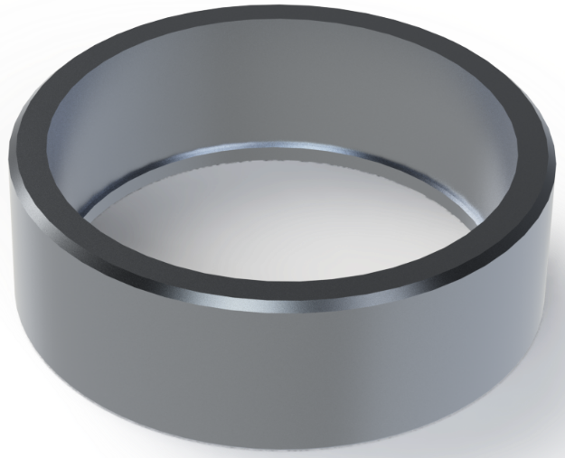 Picture of HALF 3" NPT MILGRADE ALUMINUM COUPLING