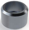 Picture of Half 3/8" NPT Milgrade Aluminum Coupling