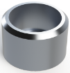 Picture of HALF 1/2" NPT MILGRADE ALUMINUM COUPLING