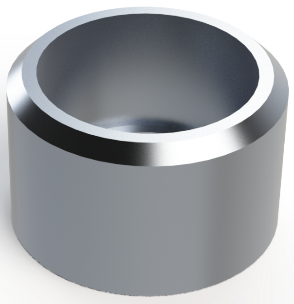 Picture of HALF 1/2" NPT MILGRADE ALUMINUM COUPLING