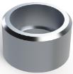 Picture of HALF 3/4" NPT MILGRADE ALUMINUM COUPLING