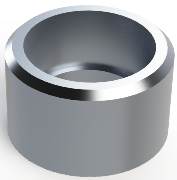 Picture of HALF 3/4" NPT MILGRADE ALUMINUM COUPLING