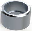Picture of Half 1" NPT Milgrade Aluminum Coupling
