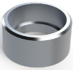 Picture of HALF 1-1/4" NPT MILGRADE ALUMINUM COUPLING
