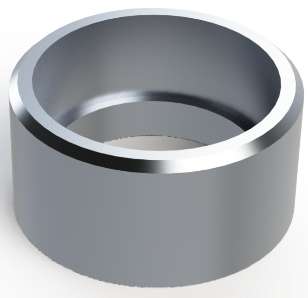 Picture of HALF 1-1/4" NPT MILGRADE ALUMINUM COUPLING