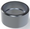 Picture of HALF 1-1/2" NPT MILGRADE ALUMINUM COUPLING