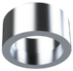 Picture of HALF 1-1/2" NPT MILGRADE ALUMINUM COUPLING