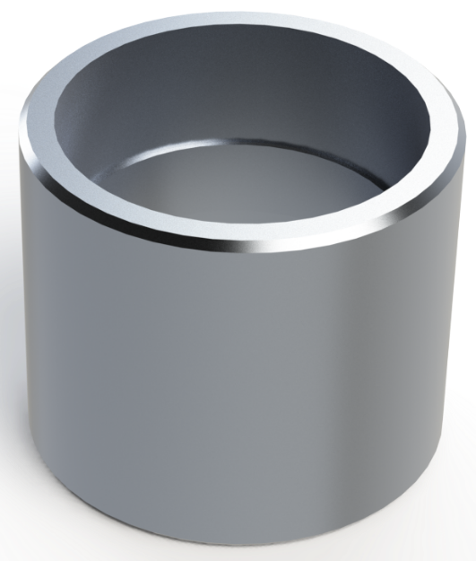 Picture of Full 2-1/2" NPT Milgrade Aluminum Coupling