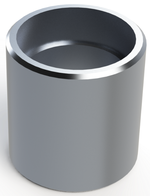 Picture of FULL 1 1/2" NPT MILGRADE ALUMINUM COUPLING