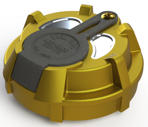 Picture of 2" Non-Vented Locking Brass Fuel Cap with 11.5 Threads Per Inch