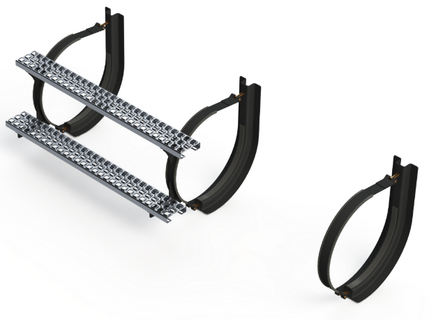 Picture of 18" 3 Piece Black Mounting Kit Combo