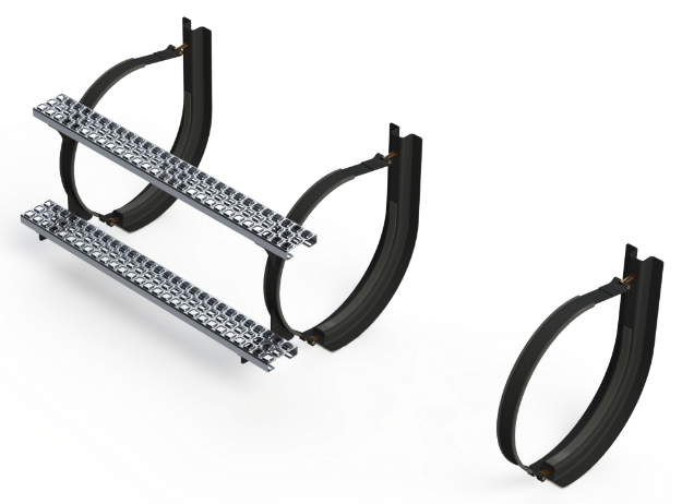 Picture of 20" 3 Piece Black Mounting Kit Combo