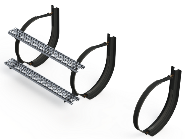 Picture of 22" 3 Piece Black Mounting Kit Combo