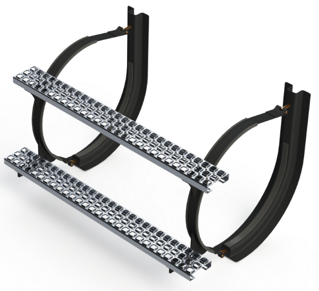 Picture of 22" 2 Piece Black Mounting Kit Combo