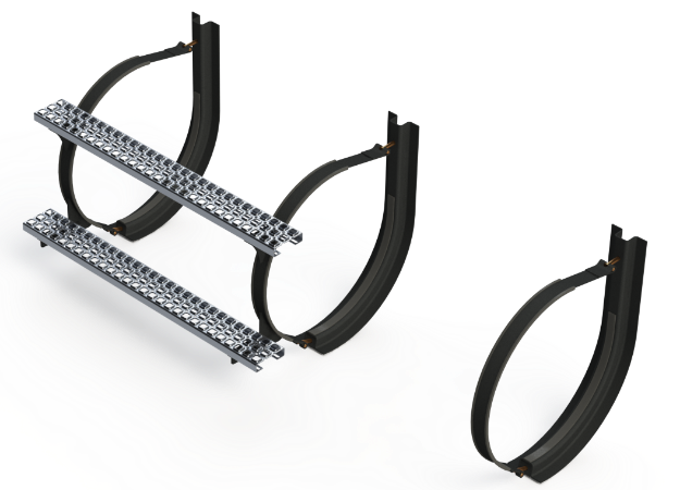 Picture of 23" 3 Piece Black Mounting Kit Combo