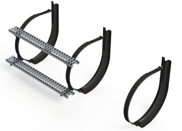 Picture of 24" 3 Piece Black Mounting Kit Combo