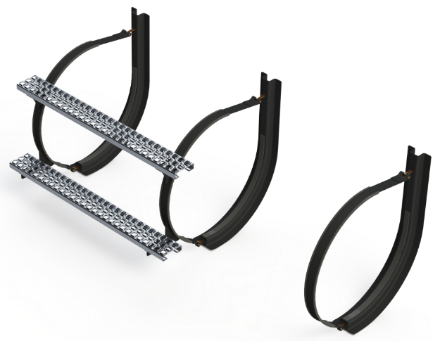 Picture of 26" 3 Piece Black Mounting Kit Combo