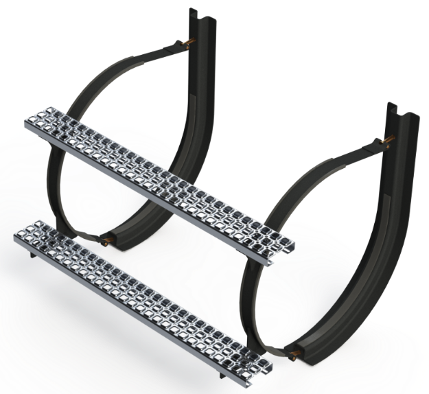 Picture of 26" 2 Piece Black Mounting Kit Combo