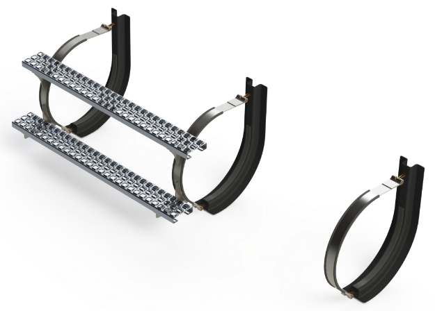 Picture of 18" 3 Piece Stainless Steel Mounting Kit Combo