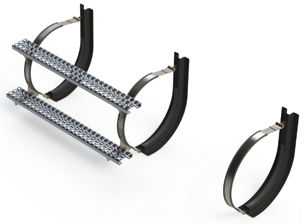 Picture of 20" 3 Piece Stainless Steel Mounting Kit Combo