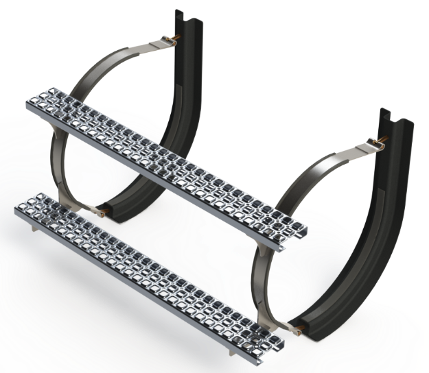 Picture of 22" 2 Piece Stainless Steel Mounting Kit Combo