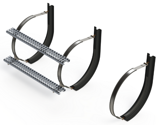 Picture of 26" 3 Piece Stainless Steel Mounting Kit Combo