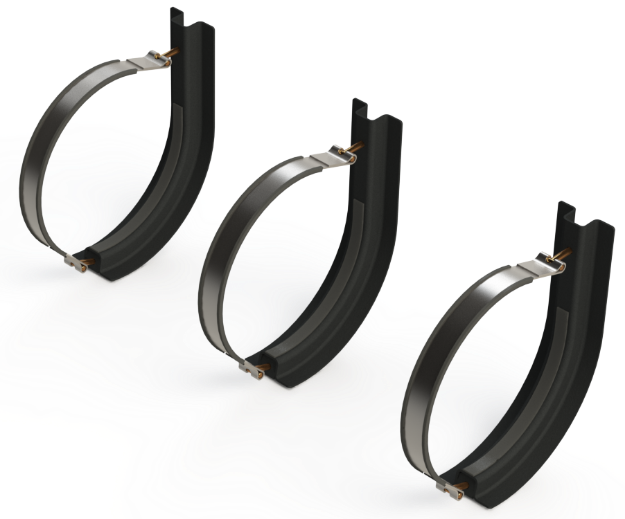 Picture of 16" 3 Piece Stainless Steel Mounting Kit