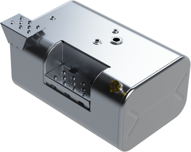 Picture of 65 Gallons 18.25"H x 25"W x 36"L - International Style - Rear Fill Milgrade