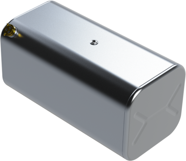 Picture of 50 Gallons 18.25"H x 18.5"W x 36"L - Freightliner Style - Rear Fill Milgrade