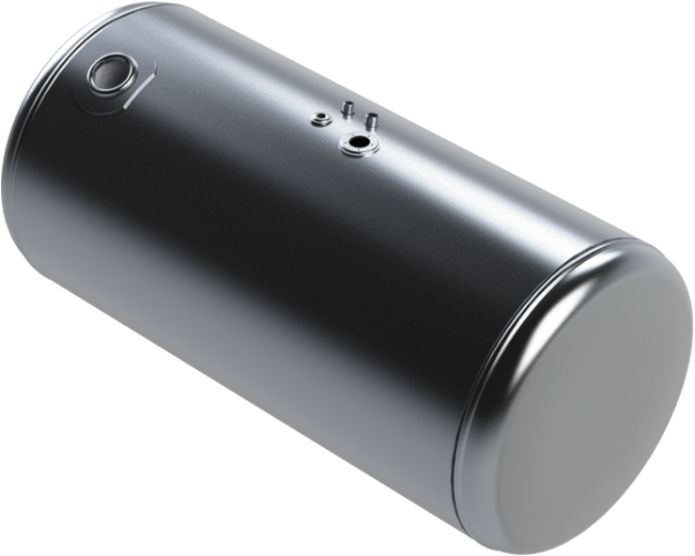 Picture of 110 Gallons 26"D x 48"L - Peterbilt Style - Rear Fill Milgrade