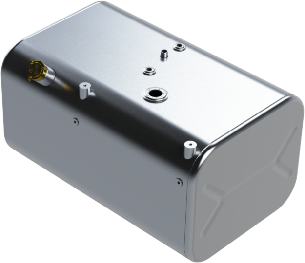 Picture of 56 Gallons 18.25"H x 22"W x 33.25"L - Ford Style - Rear Fill Milgrade